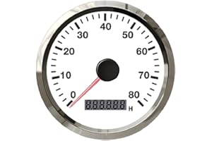 ELING Contagiri marino automatico da 85 mm RPM 8000 RPM con contaore regolabile e allarme RPM con retroilluminazione