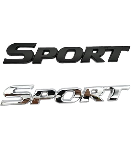 AUTOZOCO Emblema Adesivo Sport Argento 13,5x2 Cm – Decorazione Metallica Per Auto, Cofano E Valigetta – Universale E Resistente - 6
