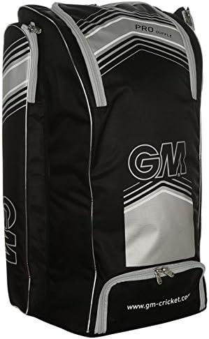 Gunn &amp; Moore Pro Cricket Duffle Bag Black/Wht Duffel Sports Kit Holdall Carryall H:73 x W:50 x D:32 (cm)