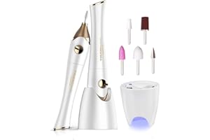 TOUCHBeauty Ponceuse pour Ongles,Lime à Ongles Électrique Professionnel avec Ensemble de Support, Manucure et Pédicure Kit Lime à Ongles Portable Sans Fil AG-1335C