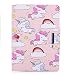 Produktbild iPad 9.7 Zoll Hülle, LuckyW PU Leder Hülle für Apple iPad 9.7 Zoll 2017 TPU Soft Rückseite Abdeckung Ledertasche Brieftasche Flip Wallet Case Kuntsleder im Bookstyle Handyhülle Tasche Protective Shell Folio Klapphülle Bumper Case Cover - Einhorn