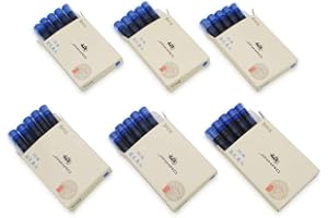CZXWYST 30pcs JINHAO Ink Cartridges Fountain Pen Refills for JINHAO and Baoer Pen Standard Size (Blue)