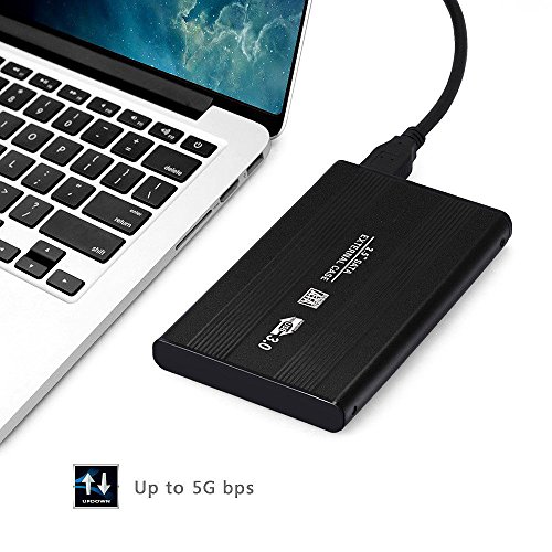 BlueBeach® USB 3.0 Festplatte Externes Gehäuse Aluminium Gehäuse für 2,5 Zoll SATA III Festplatte und SSD - 5