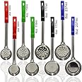 Portion Control Serving Spoons, Serving Utensils, Set of 8, Measuring Serving Utensils for Restaurants, Weight Loss, Gastric Sleeve, Bariatric Surgery Must Haves, 4 Solid & 4 Perforated Scoops