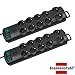 Produktbild Brennenstuhl Primera-Line, Steckdosenleiste 10-fach (Steckerleiste mit 2 Schaltern für je 5 Steckdosen und 2m Kabel) Farbe: schwarz (2er Pack, Schwarz)