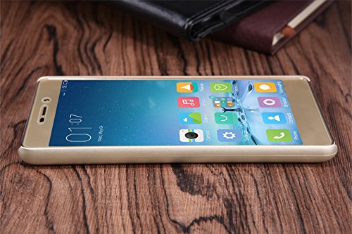 Nillkin Frosted Shield - Carcasa Trasera Protectora y Antideslizante   Film de Pantalla para Xiaomi Redmi 3 Pro   3s - Dorado