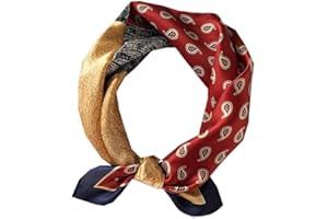 Riho 12 momme Men 100% Mulberry silk Neckerchief (53x53cm)