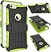 Produktbild iPhone 6 Hülle Schwarz+Grün,iPhone 6s Hülle Schwarz+Grün,Outdoor Schutzhülle,Rüstung Serie Hohe Qualität Schutzhülle Muster Schutz Handy Hülle Case Back Cover Tasche Mit Ständer