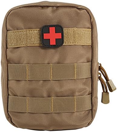 Prettyuk Outdoor Medical Bag First Aid Kit Tactical Pack Emergency Travel Carry Bag for Hunting Camping