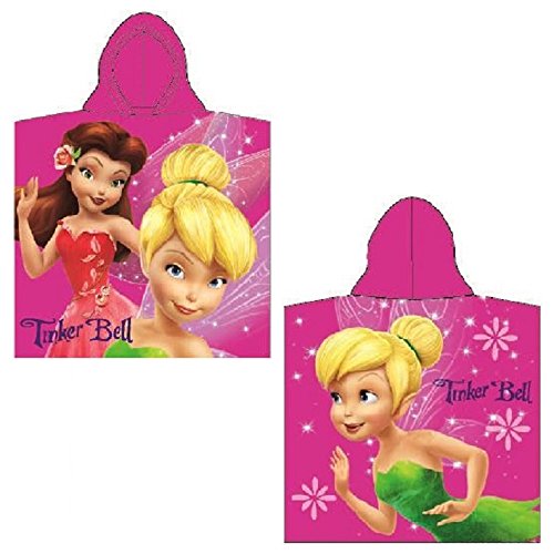 Disney Fairies Tinkerbell Badeponcho mit Kapuze, Pink
