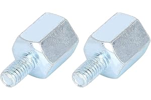 F FIERCE CYCLE 2pcs 8mm RH to 6mm RH Rearview Mirrors Adapter for Motorcycle