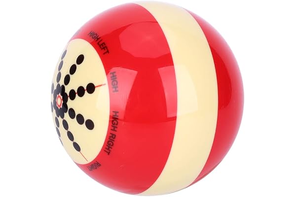 Ejoyous Bille de Billard d'entraînement, 57 mm Billard Queue de Billard Formation Queue de Billard balles d'entraînement avec Lignes et Points Standard pour Home Practice America Pool Eight Ball