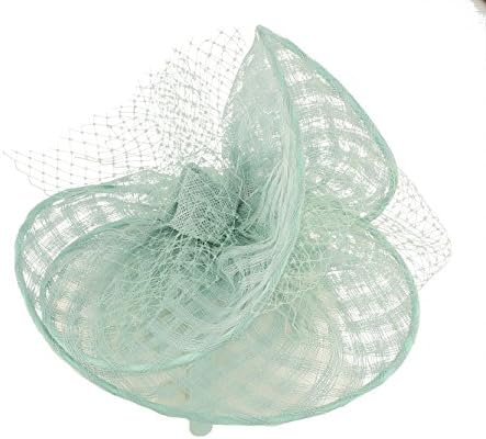 Kali Medium Disc Fascinator, from Elegance Boardmans - choice of colours (Aqua)