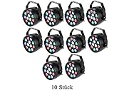 dmx lichtsteuerpult DMX-512 LED PAR Licht mit 12 LED (3*rot, 3*grün, 3*blau, 3*weiß)