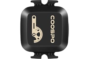 COOSPO Bike Cadence Speed Sensor BK467, Bluetooth ANT+ Cadence Sensor for GPS Bike Computers, Tracking Cycling Speed and Distance RPM, Compatible with Zwift Wahoo Peloton Openrider Rouvy APP