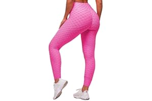 Memoryee Leggins Donna Sportivi Anticellulite Pantaloni Push up Booty Pantacollant Vita Alta Fitness Elastici Taglia Grossa Leggings Yoga