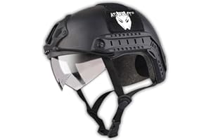 ATAIRSOFT Taktisch Armee Militär Stil SWAT Kampf MH Typ Schnelle Helm Airsoft Paintball Jagd CQB Schießen Getriebe mit Goggles