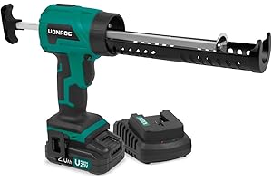 VONROC Pistola de silicona - sin cable 20V - fuerza de extrusión 1.18kN/120kg - velocidad variable - apta para todos los cartuchos comunes - Incl. batería 2.0Ah y cargador