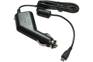 Premium Micro-USB 2A KFZ-Ladekabel 12V/24V mit TMC Antenne ersetzt 4UUC5 4UUC.001.05 4 UUC 23 für Becker Blaupunkt Falk Garmin Navigon Tomtom Navigationsgerät (1,1m Länge)