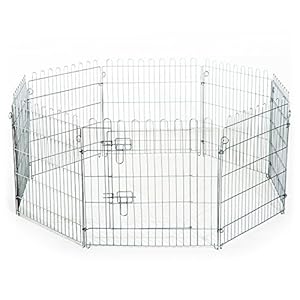 PawHut Parque para Cachorros Valla para Cachorros Animales Rejilla Medidas 63 x 60 CM