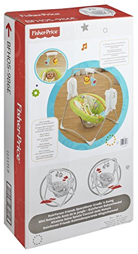 Mattel BFH05 – Fisher-Price Rainforest Babyschaukel, zusammenklappbar - 4