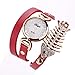 Produktbild 1 PC Damen Fisch Spezial Knochen Wicklung Analog Quartz Bewegung Armbanduhr Armband von CICIYONER (Rot)