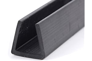 SHHMA Caoutchouc Profil U Joint De Protection Peut Être Utilisé pour Décorer Le Cadre, La Longueur Est De 5 Mètres,12mm x 12mm(Thick 2mm)