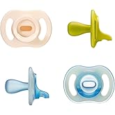 Tommee Tippee Ultra-light Pacifiers Day and Night, 6 to 18 months | One Piece Silicone Design, Soft Touch, Pack of 4