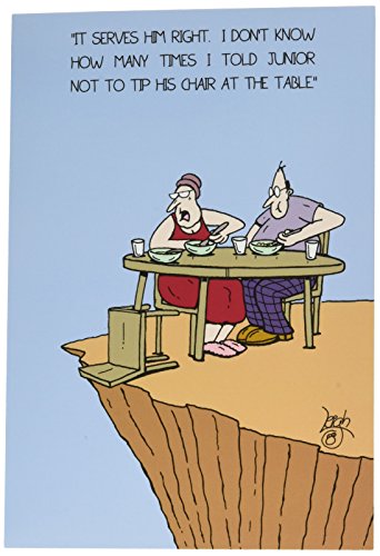 Punta silla de la madre tarjeta de día divertido