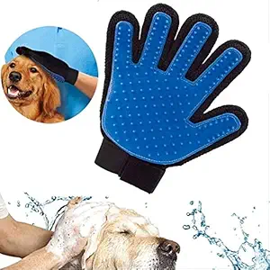 HEMJEX Animal Massage Hair Removal Dog Grooming True Touch Shedding Brush Gloves, Pet Dog Cat Massage Hair Removal Cleaning Brush