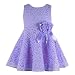 For 0-7 years old,Clode® 1PC Girls Kids Fashion Summer Full Lace Floral One Piece Dress Child Princess Party Dress (130/Age:4-7Years, Purple)