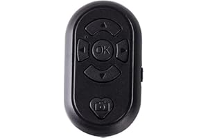 HESUPY Mando a distancia para aplicación TikTok para girar páginas, tipo C, recargable, inalámbrico, para fotos, vídeos, selfies, control remoto Bluetooth, compatible con iPhone, iPad, Android, iOS (negro)