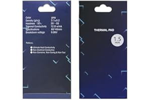NKOMAX Thermalright Thermal Pad 12.8 W/mK, 85x45x1.5mm, Non Conductive Heat Resistance, Extreme Odyssey Silicone Thermal Pads for PC Laptop Heatsink/GPU/CPU/LED Cooler (1.5mm)