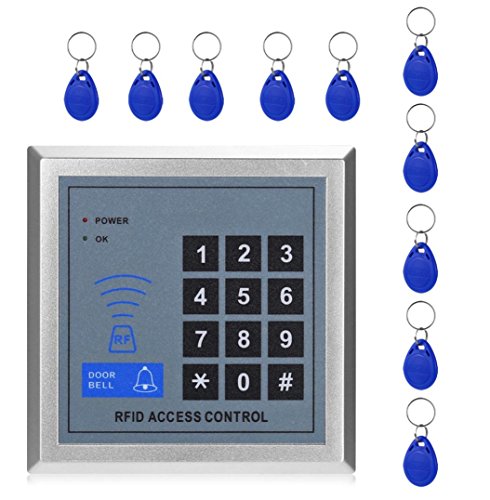 Preisvergleich Produktbild 1 Stück Elektronisches Türschloss-Kontrollsystem, 10 Stück Mamum 1 elektronisches Türschloss-Überwachungssystem mit Schlüssel
