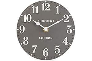 THOMAS KENT LONDON Thomas Kent Arabic Design Dolphin Grey Mantel Clock - 6" London