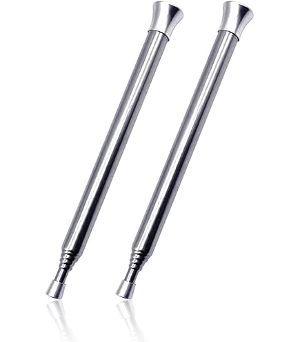 Soufflet De Feu Spitfire - 2 Pack Télescopique Acier Inox - Pour Camping, BBQ, Plein Air - 9-48 Cm