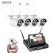 Produktbild LESHP überwachungskamera Set 5G drahtloses NVR WiFi-Kamera-System mit 7“ LCD Monitor und 4 * 960p WiFi-IP Netzwerkkamera für die Überwachung des Eigenheims.