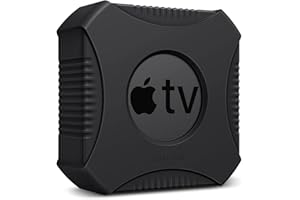FINTIE CaseBot etui ochronne kompatybilne z Apple TV 4K (2. i 1. generacji) / Apple TV HD - lekkie, odporne na uderzenia silikonowe etui do Apple TV 4K 2021 / Apple TV HD 4. generacji, czarne