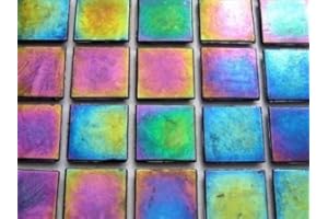 MOSAIC HEAVEN 75 Sheet Black Iridescent 20mm Mosaic Tiles