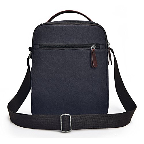MeCooler Umhängetasche Herren Schultertasche Vintage Herrentaschen Kuriertasche Retro Messenger Bag Canvas Taschen für Schule Kleine Sport Tasche Handtasche - 5