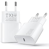 TYW USB C Charger, 2 Pack 25W USB C Plug Fast Current Wall Power Adapter | USBC Power Adapter for iPhone 17 16 15 14 13 12 11