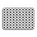 Produktbild Nacasu Memory Foam Bath Mat Non Slip Absorbent Super Cozy Plush Bathroom Rug Carpet,Scribble Pattern with Abstract Black Dotted Leaves On White Background,Decor Door Mat 23.6 X 15.7 Inches