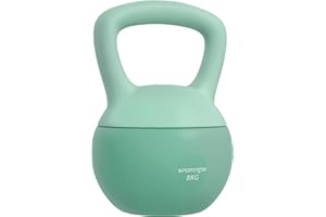 SPORTNOW Kettlebell 6/8/10/12kg - Collaboration Aosom.fr x FFHandball - haltère avec poignée antidérapante pour fitness musculation cardio