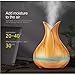 Produktbild Nachtlampe 400 Ml Elektrische Aroma Diffusor Lampe Luftbefeuchter Holzmaserung 7 Bunte Led Nachtlicht Für Zuhause Nachttischlampe