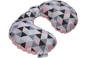 Medi Partners Neck Cushion for Baby 100% Cotton/Minky Baby Neck Cushion for Stroller Car Ride Travel Sleep Neck Pillow Snooze Roll