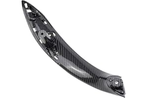 HACREYATU Manija de puerta interior de fibra de carbono para 3 Series F30 F31 F33 F34 F36 F82 Cubierta de manija de puerta de pasajero trasera/derecha para B-MW 316 318 320 325 328 330 335 (trasera, derecha)
