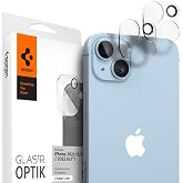 Spigen iPhone 14/14 Plus ile Uyumlu Kamera Lens Camı Koruyucu GLAS.tR Optik (2 Adet) Şeffaf - AGL05229 (Spigen TR Garantili)