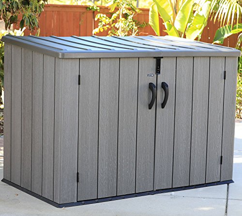 Lifetime Mülltonnenbox Kunststoff Mülltonnenbox, Gerätebox, Aufbewahrungsbox Dunkelgrau - 7