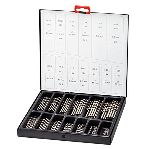 Thürmer Tools 1-6 MM HSS-G SATZ GESCHLIFFENE BOHRER MIT 0,5 MM JUMP+3.3/4.2 130 Stück.
