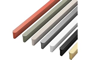 ZESLIV 4 stycken möbelhandtag, skåphandtag av aluminium, svart 600 mm kökshandtag lådhandtag för garderob dörr lådor